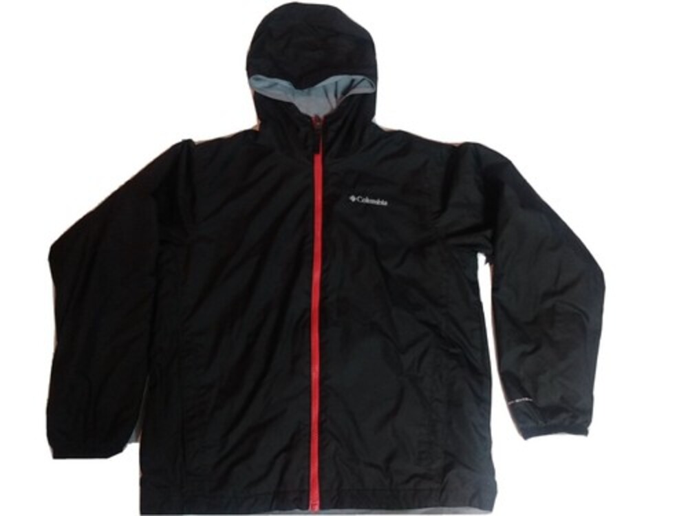 Columbia Sportswear Interchange Hooded Full Zip Black Jacket Youth Boys 14/16